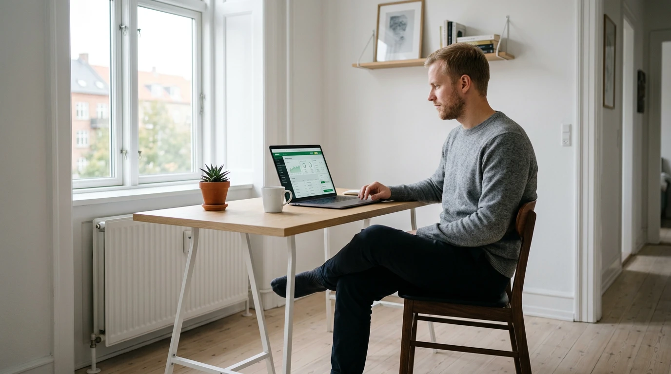 Dansk bettor gennemgår bookmakere med Mastercard på sin bærbar